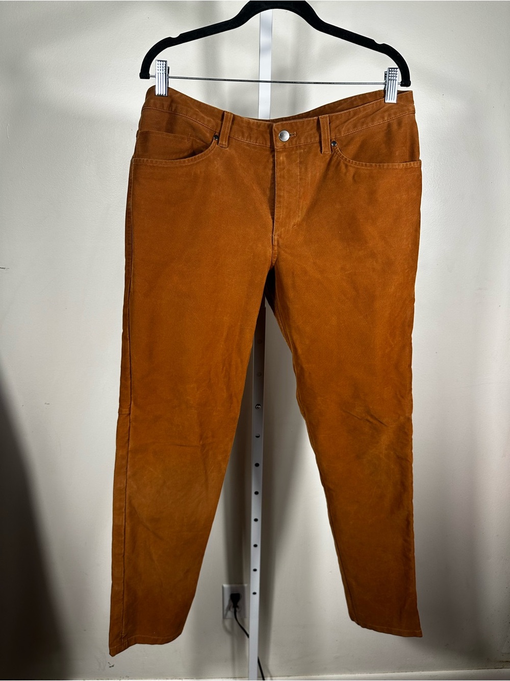 H59. Lululemon Brown 5 Pocket Tapered Pants Men's 34